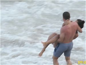 rosy swimsuit amateur bare-chested voyeur Beach femmes