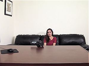 first-timer dark haired goes ass fucking in her casting video