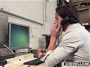 SheWillCheat - huge-chested milf manager pokes new employee