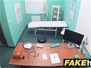 fake medical center restroom room bj and porking