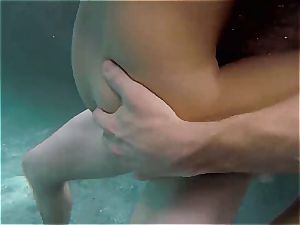 Ashley Adams poked in the pool